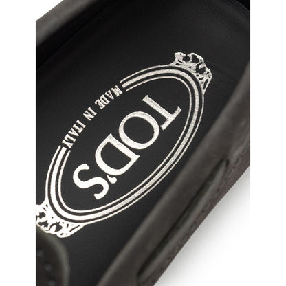 Tod's Mokassin aus grauem Nubukleder