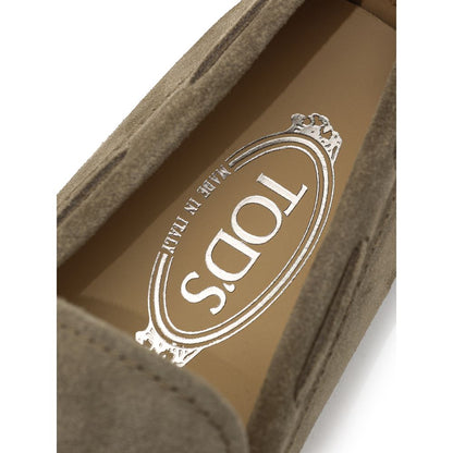 Tod's Beige Wildleder-Mokassin