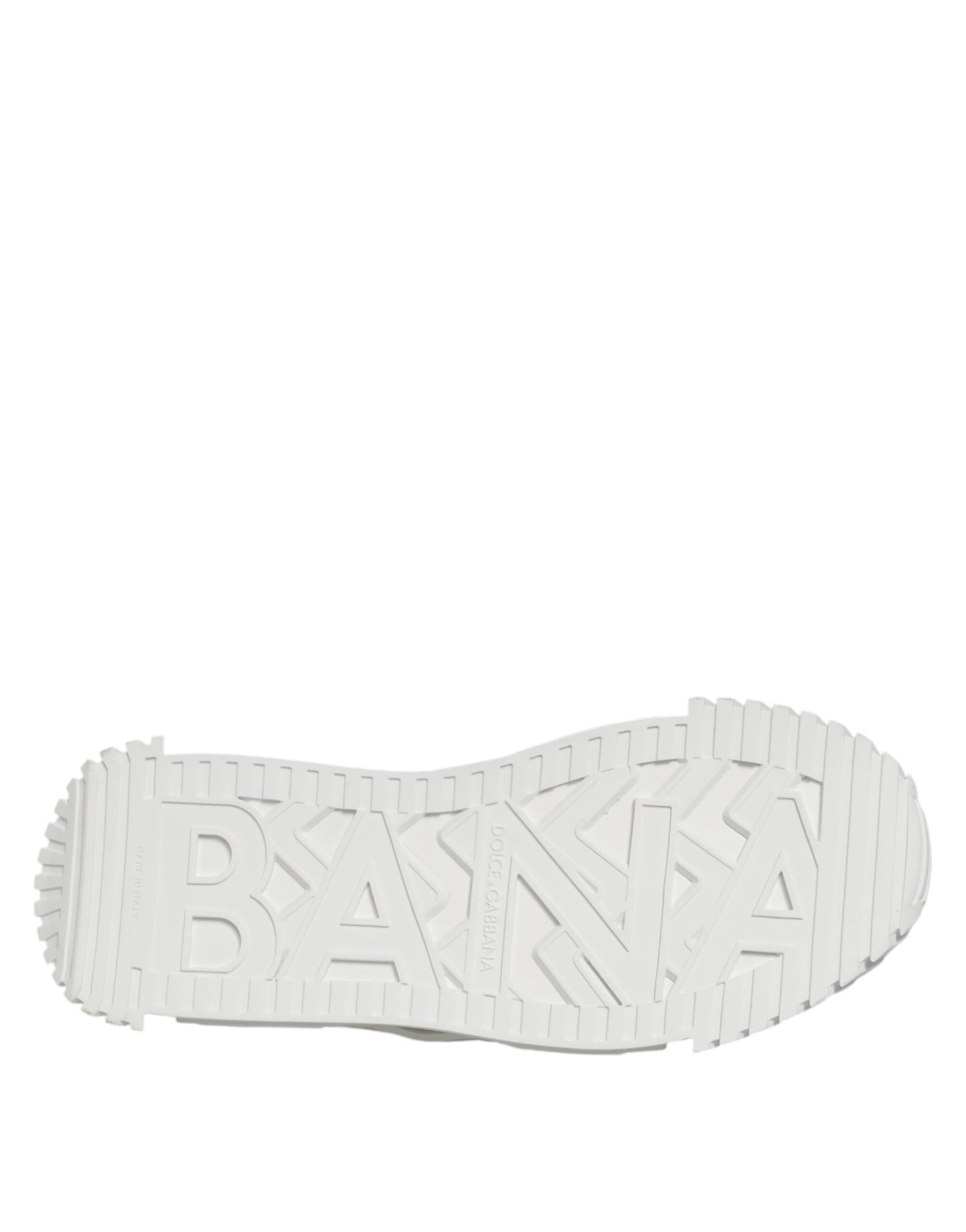 Dolce &amp; Gabbana – Weiße NS1-Sneaker aus Baumwolle mit niedrigem Schaft