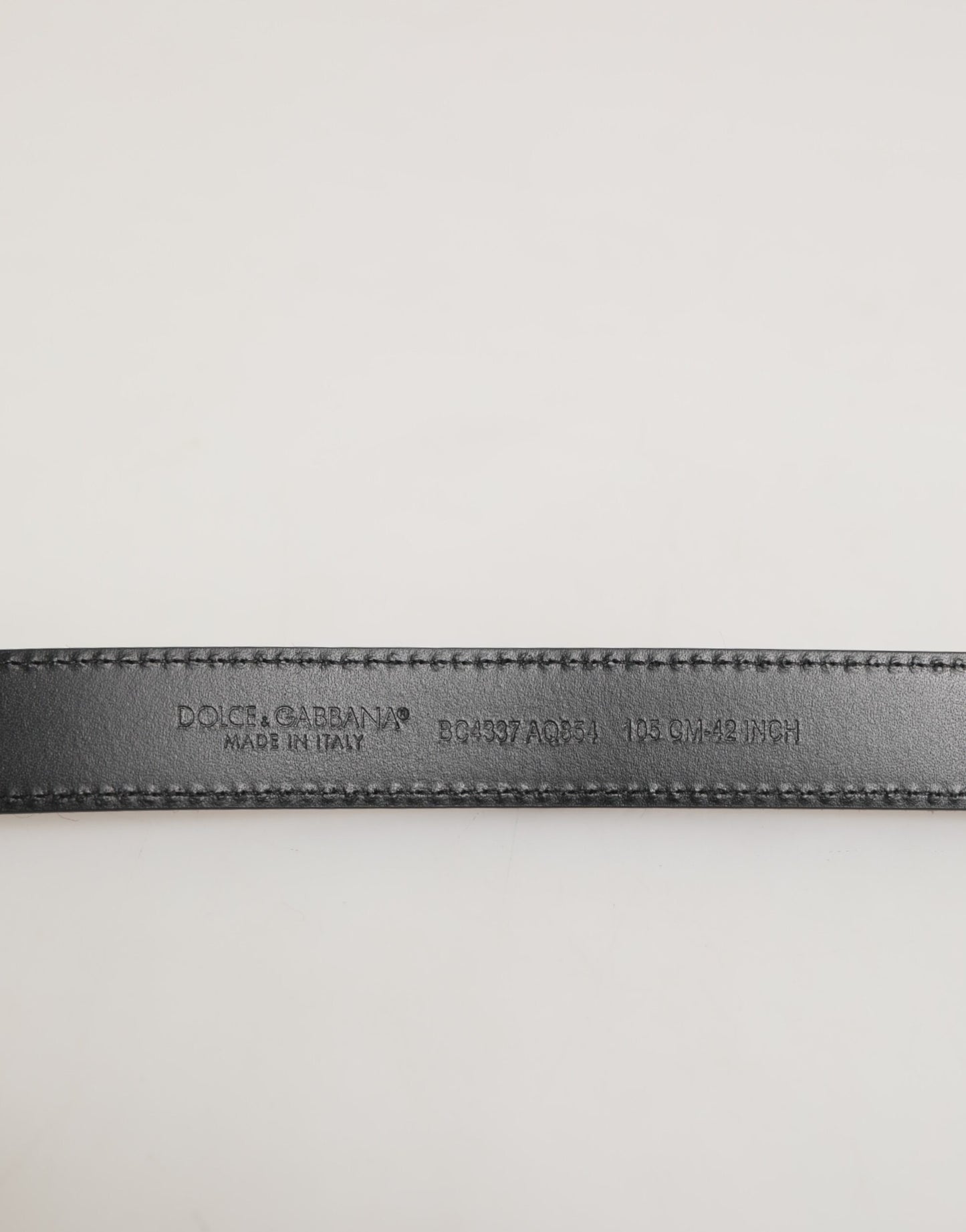 Dolce &amp; Gabbana Rot Schwarz Pony Leder Metall Schnalle Herren Gürtel