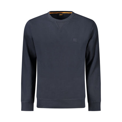 Hugo Boss – Blaues Baumwoll-Sweatshirt