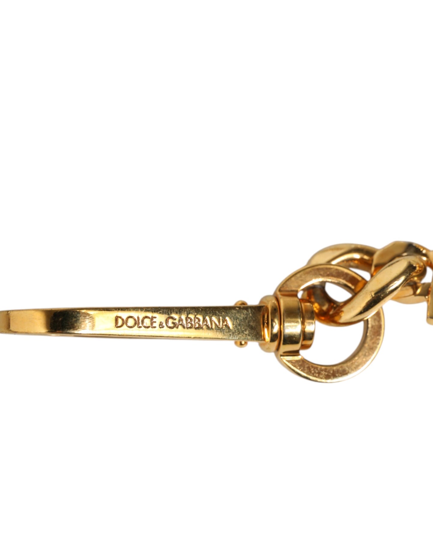 Dolce &amp; Gabbana Schwarzes Leder Perlenkette Tasche Zubehör Schultergurt