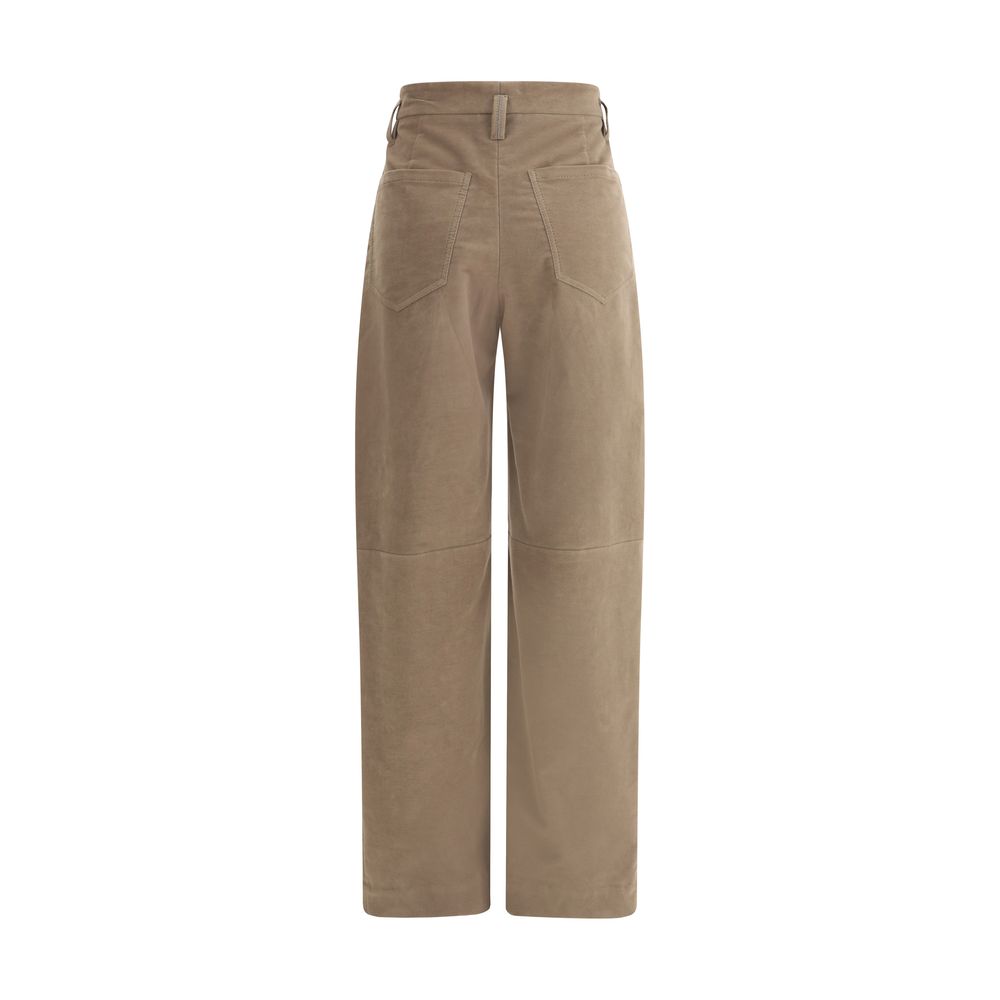 Brunello Cucinelli Braune Freizeithose aus Baumwolle