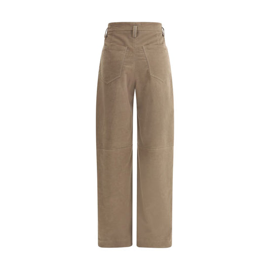 Brunello Cucinelli Braune Freizeithose aus Baumwolle