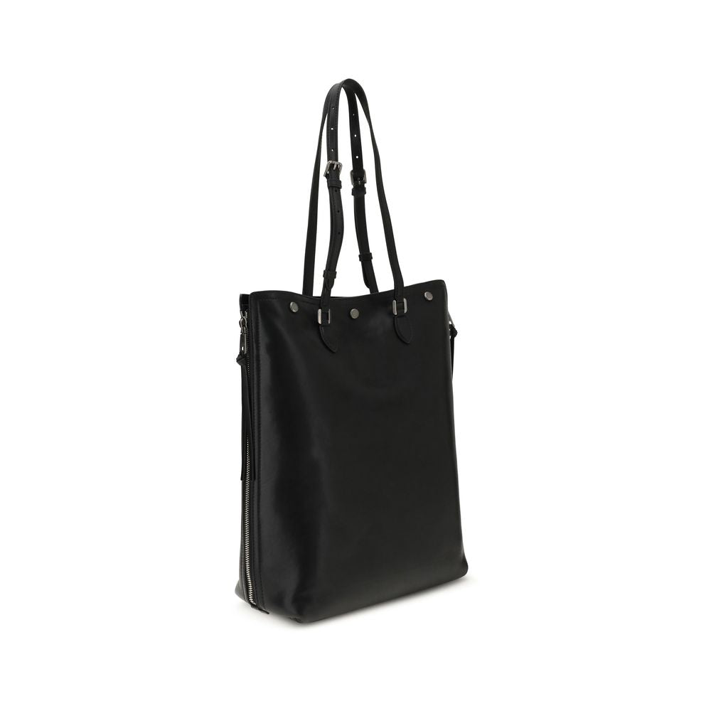 Dolce &amp; Gabbana Schultertasche aus schwarzem Kalbsleder (Bos Taurus)