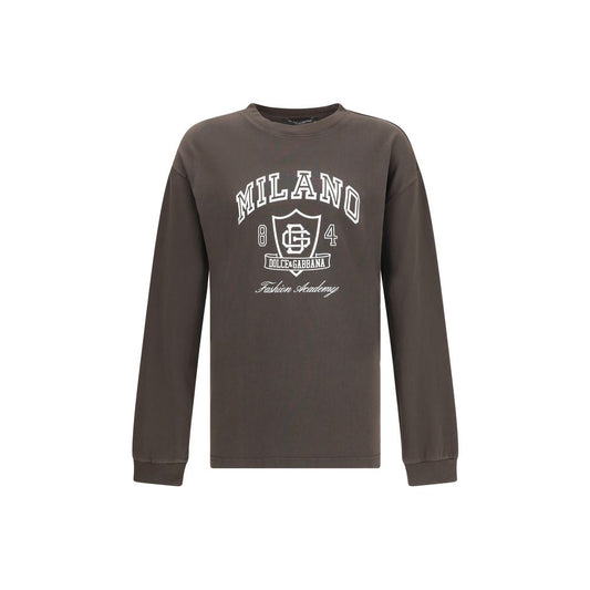 Dolce &amp; Gabbana Langarm-T-Shirt aus Baumwolle