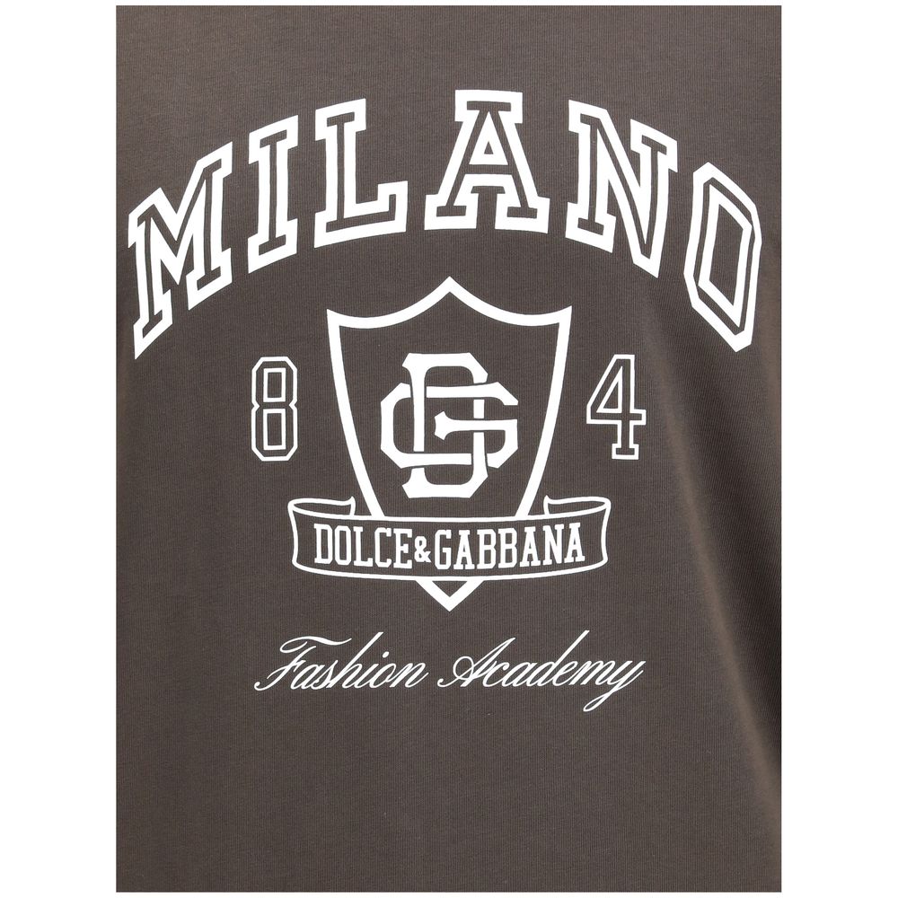 Dolce &amp; Gabbana Langarm-T-Shirt aus Baumwolle
