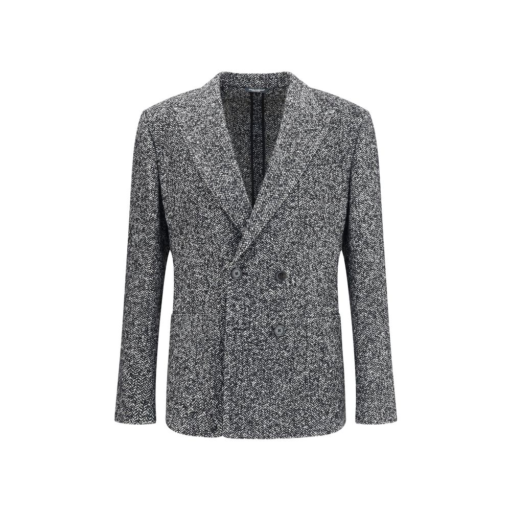 Dolce &amp; Gabbana Portofino Zweireihige Jacke mit Chevron-Muster