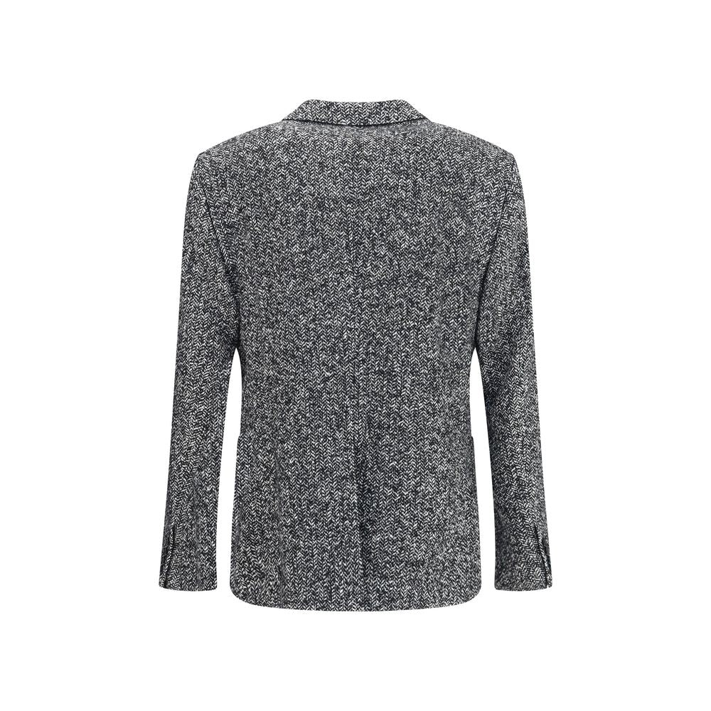 Dolce &amp; Gabbana Portofino Zweireihige Jacke mit Chevron-Muster