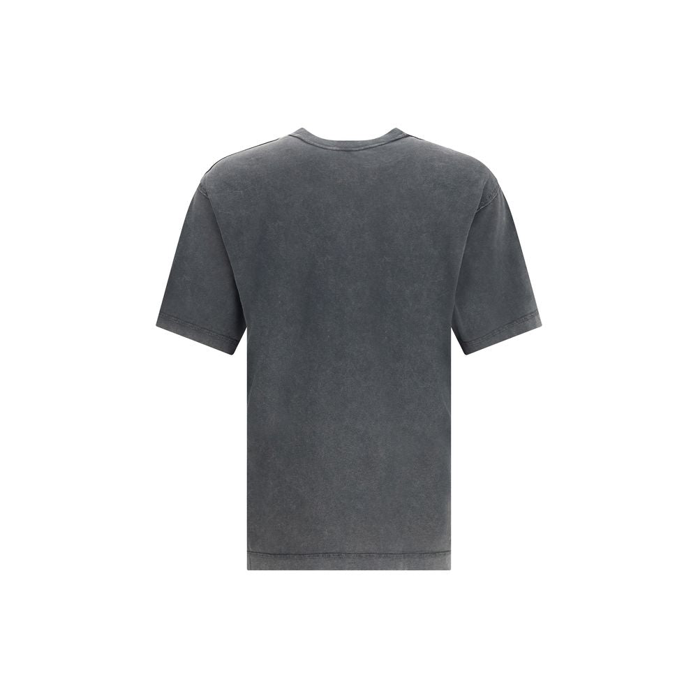 Dolce &amp; Gabbana Baumwoll-T-Shirt mit samtigem Logo