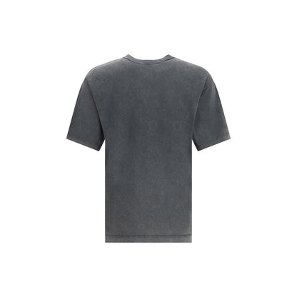 Dolce &amp; Gabbana Baumwoll-T-Shirt mit samtigem Logo