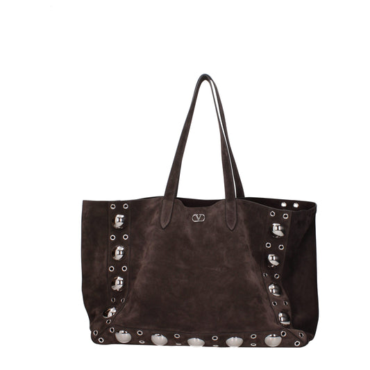 Valentino Garavani Schultertasche aus braunem Leder