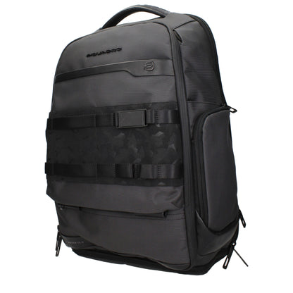 Piquadro Gray Fabric Backpack