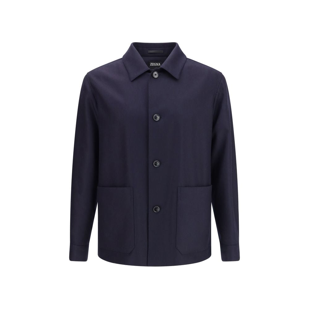 ZEGNA Kleidung aus blauer Wolle
