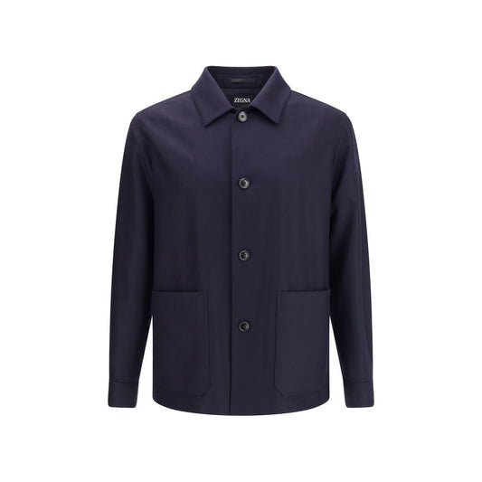 ZEGNA Kleidung aus blauer Wolle