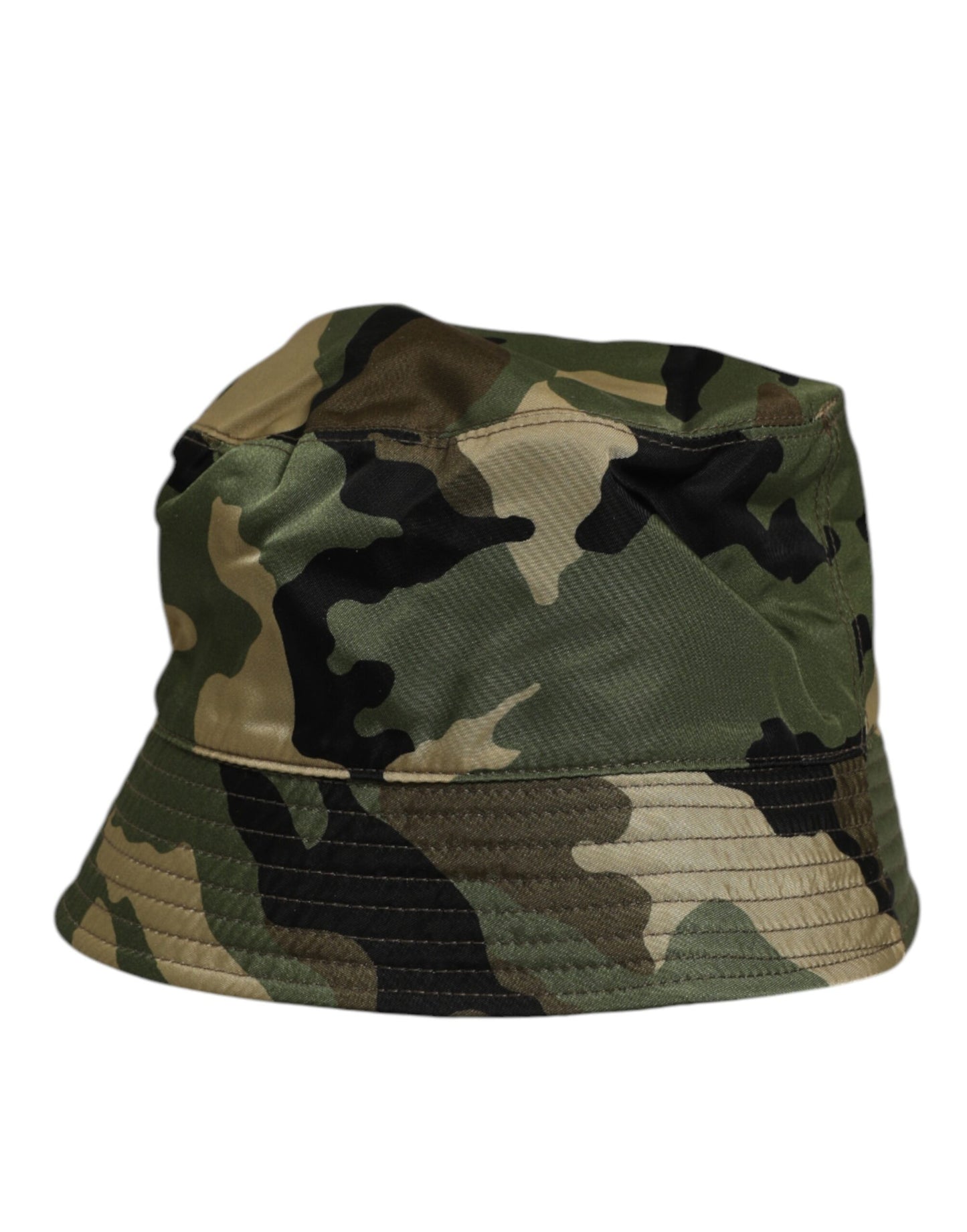 Dolce &amp; Gabbana – Grüne Camouflage-Fischermütze aus Polyamid mit Logo