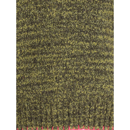 Sonnenblumen-grünes Sweatshirt aus recyceltem Polyamid