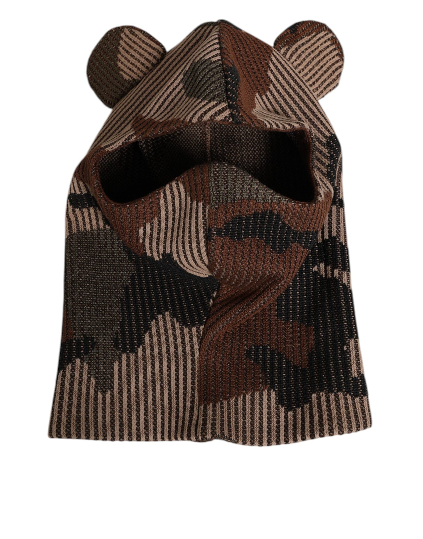 Dolce &amp; Gabbana Mehrfarbige Camouflage Sturmhaube Maske Herren Mütze Einheitsgröße