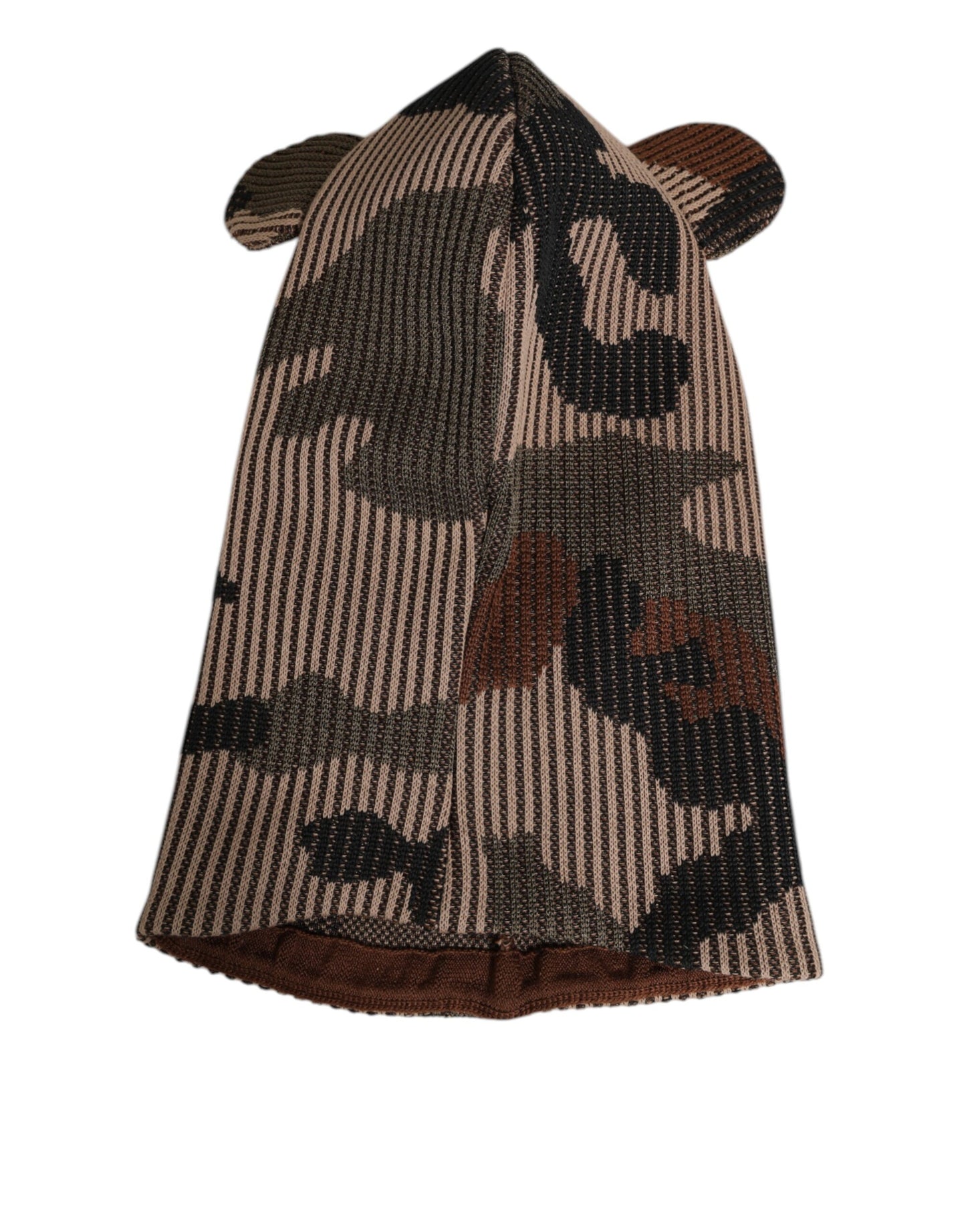Dolce &amp; Gabbana Mehrfarbige Camouflage Sturmhaube Maske Herren Mütze Einheitsgröße