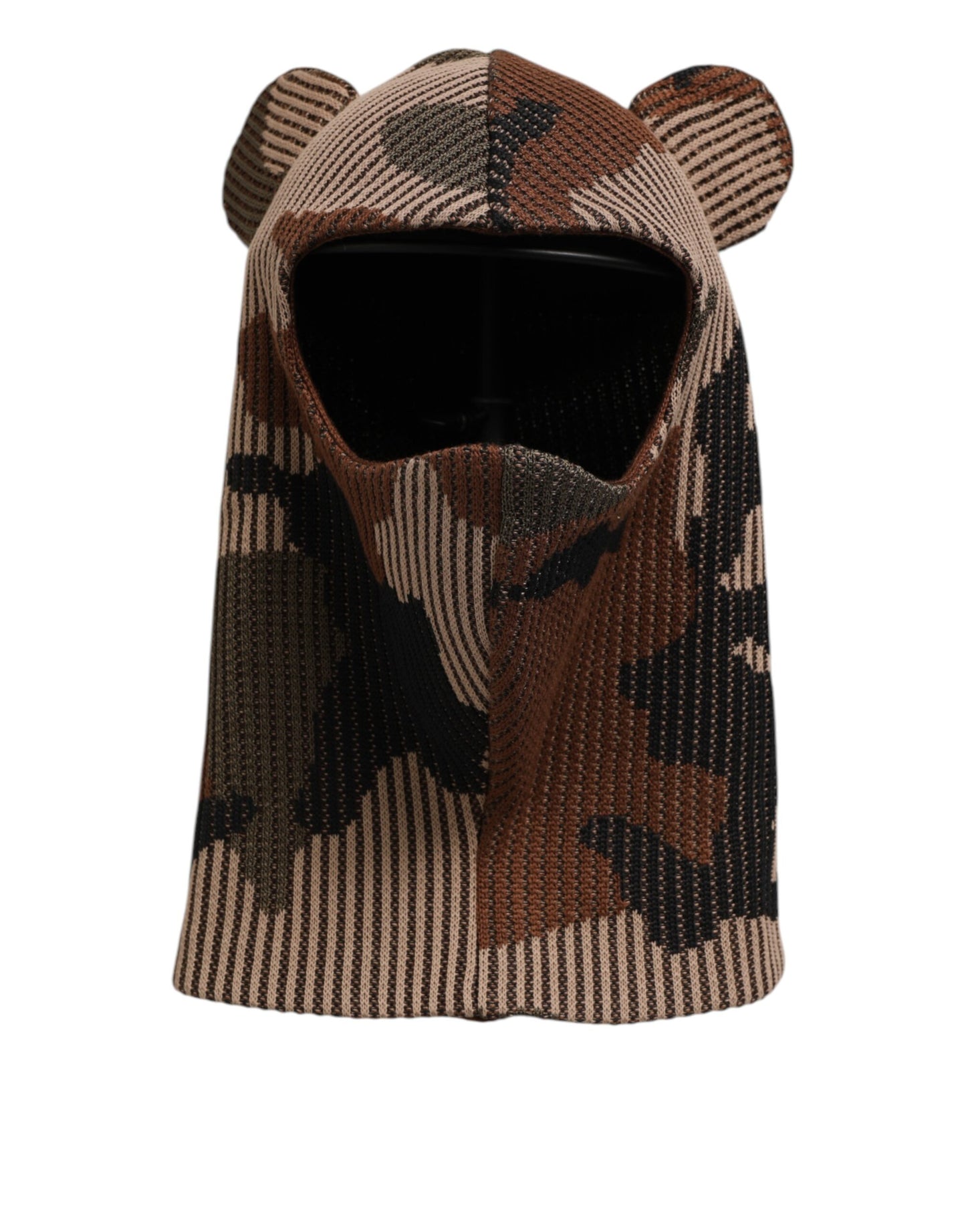 Dolce &amp; Gabbana Mehrfarbige Camouflage Sturmhaube Maske Herren Mütze Einheitsgröße