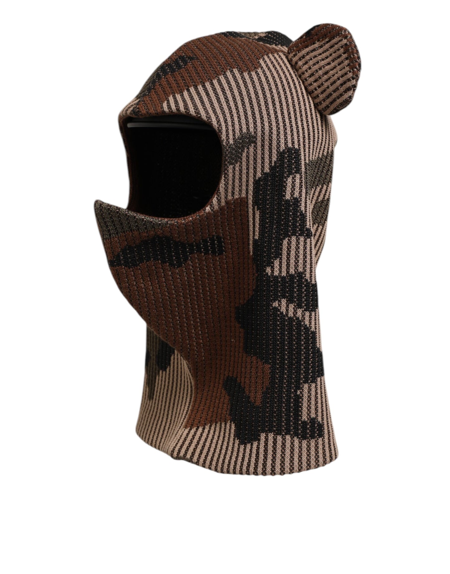 Dolce &amp; Gabbana Mehrfarbige Camouflage Sturmhaube Maske Herren Mütze Einheitsgröße