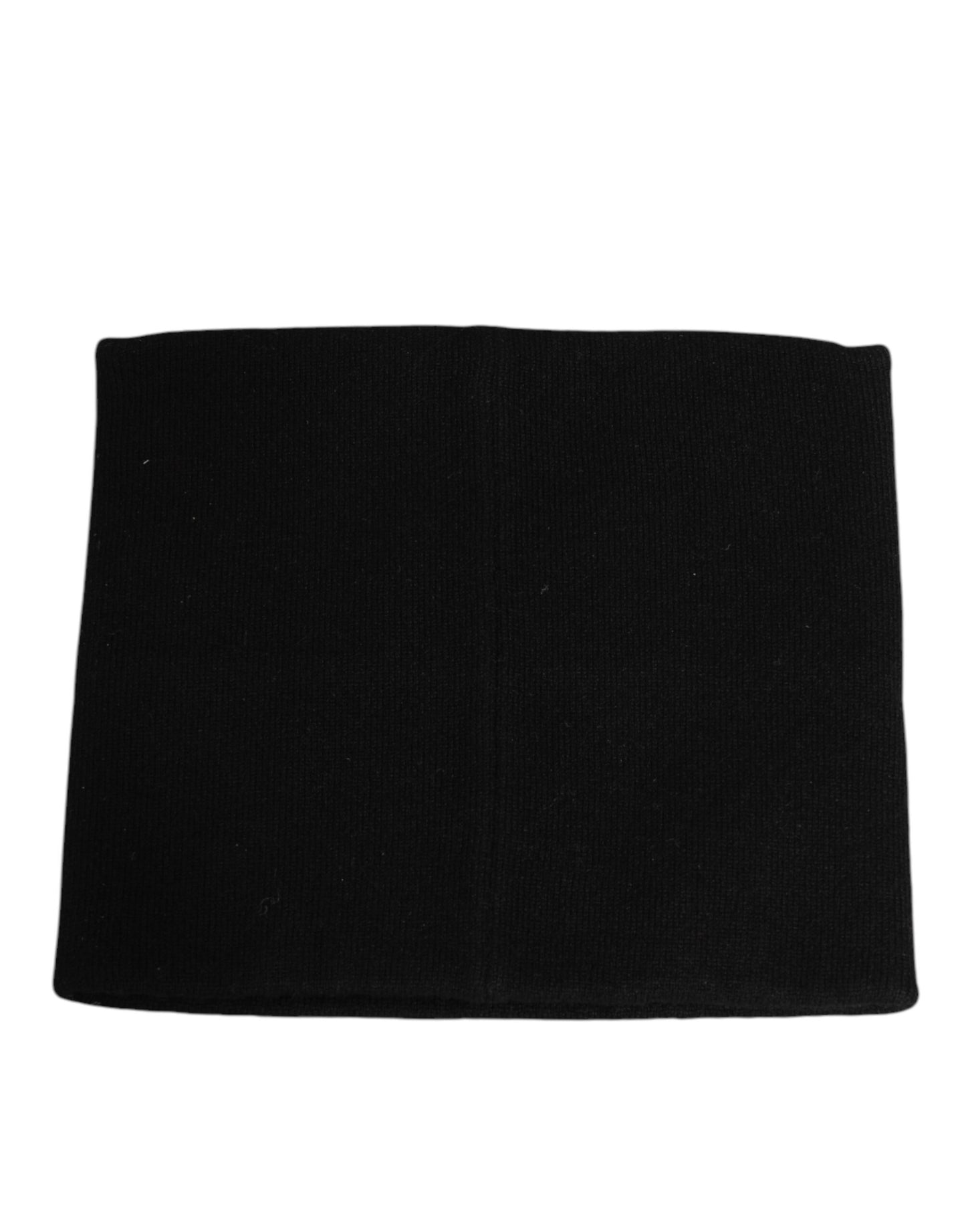 Dolce &amp; Gabbana Schwarzer D&amp;G Logo Kaschmir Strickschal für Herren in Einheitsgröße