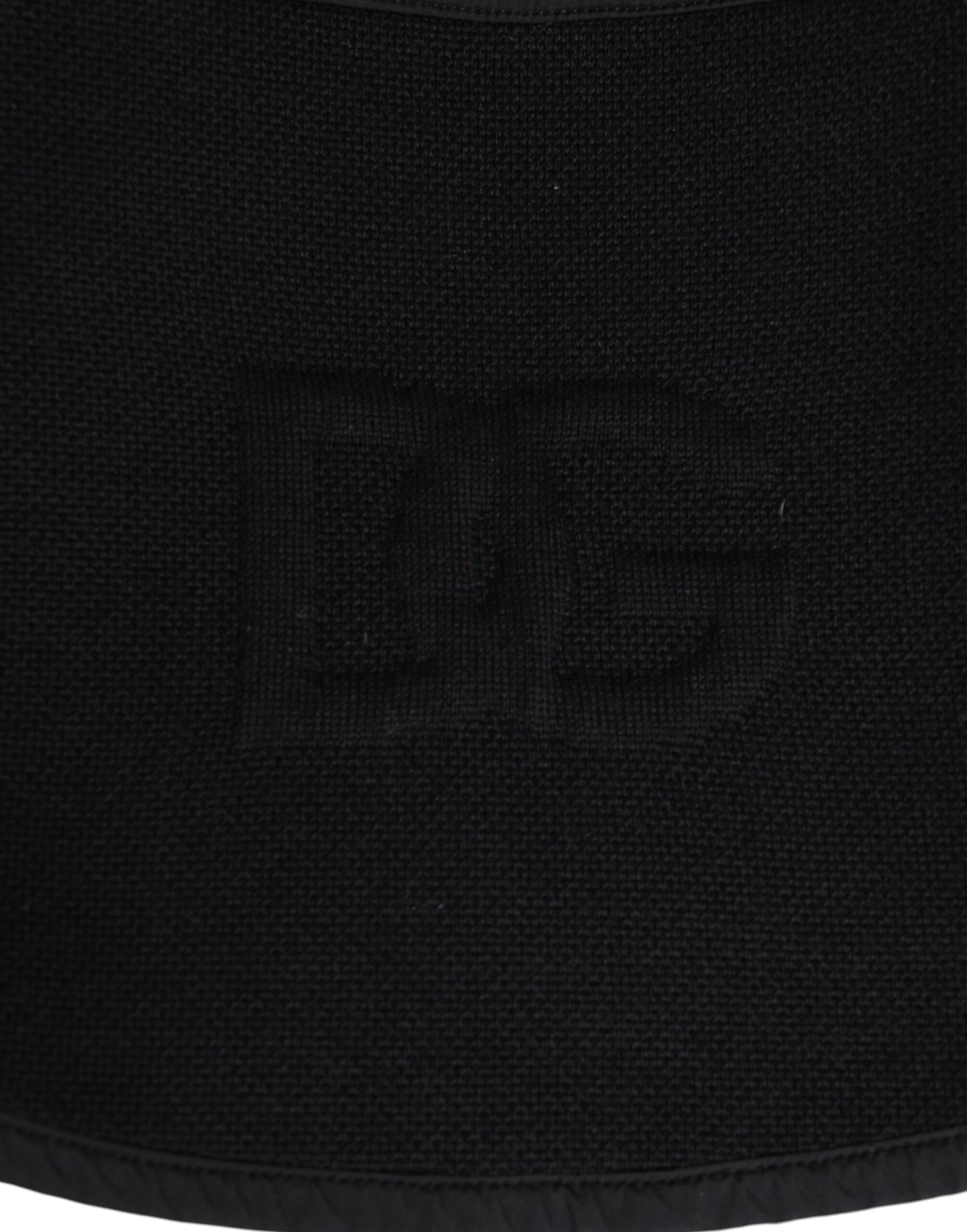 Dolce &amp; Gabbana – Schwarze Stola aus Spitze, gestrickt, DG-Logo, Herren, Einheitsgröße