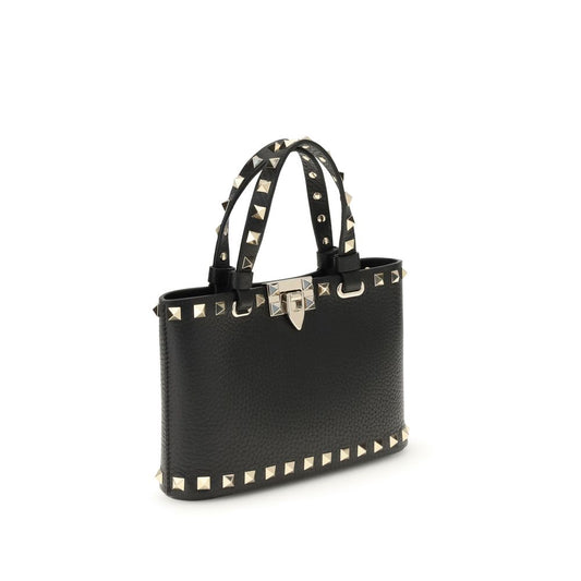 Valentino Garavani Schultertasche aus schwarzem Leder