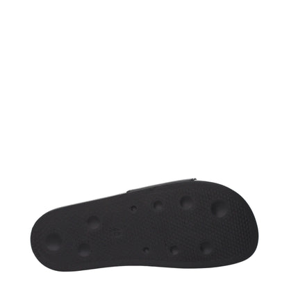 Palm Angels Schwarze Baumwoll-Slipper