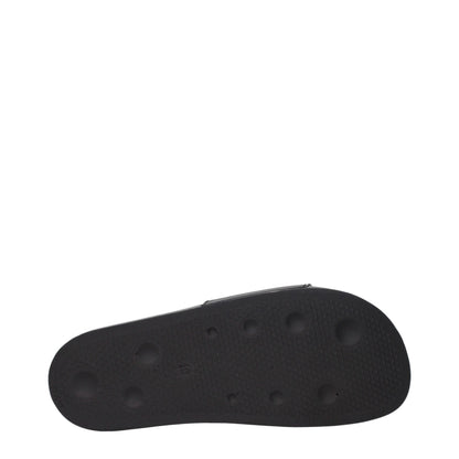 Palm Angels Schwarze Baumwoll-Slipper