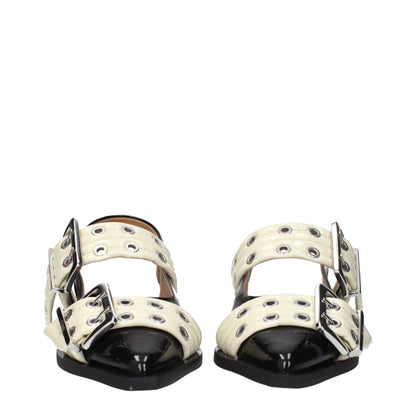 Ganni Sandalen aus schwarzem Polyethylen