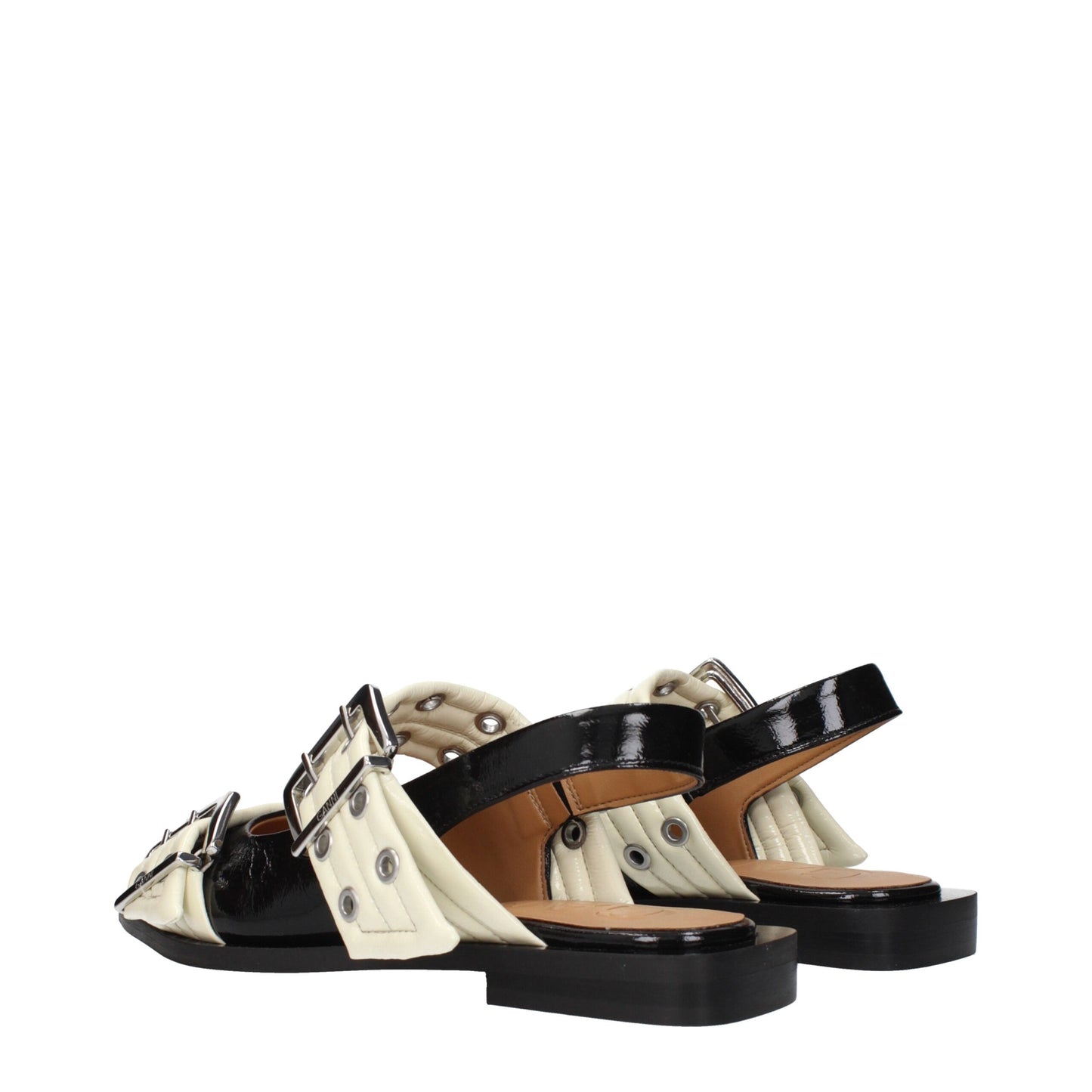 Ganni Sandalen aus schwarzem Polyethylen