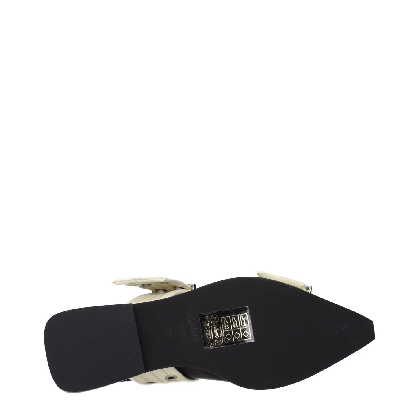 Ganni Sandalen aus schwarzem Polyethylen