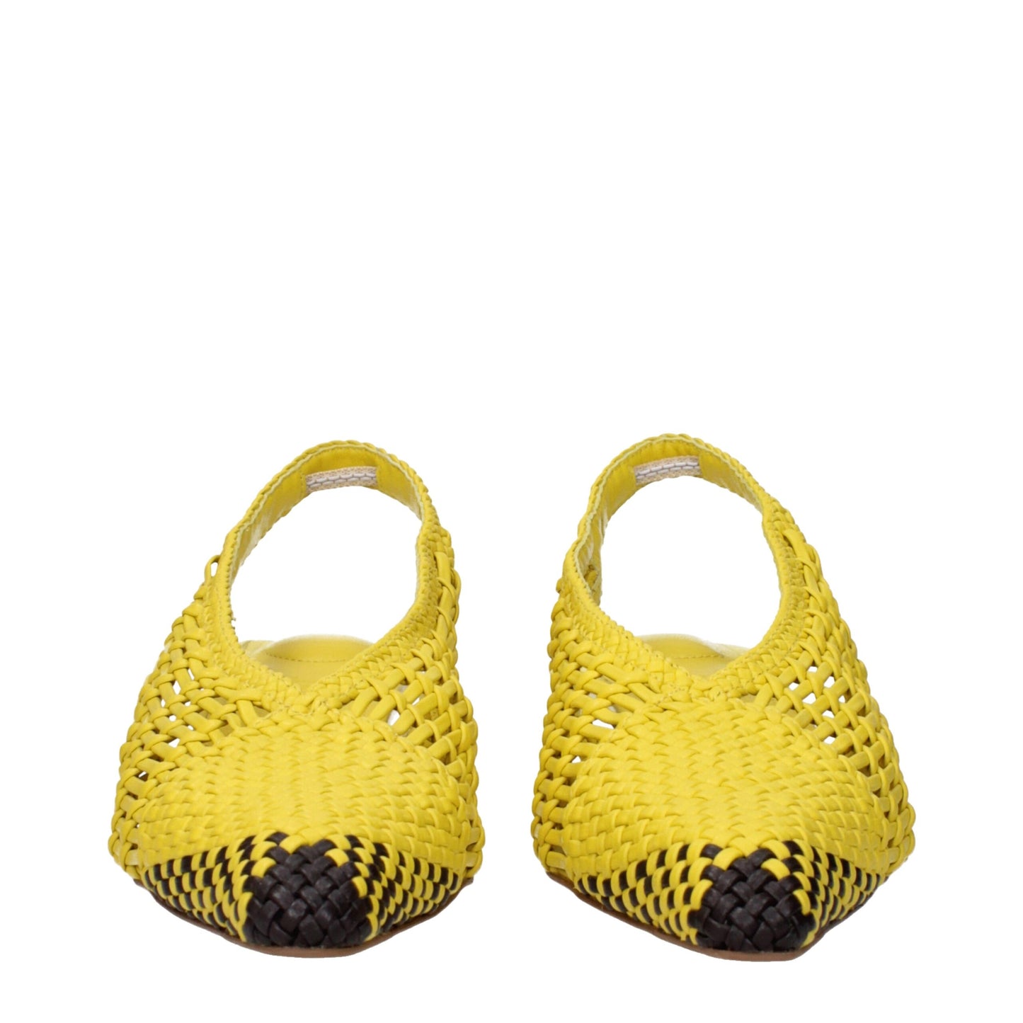 Gelbe Ledersandalen von Jacquemus