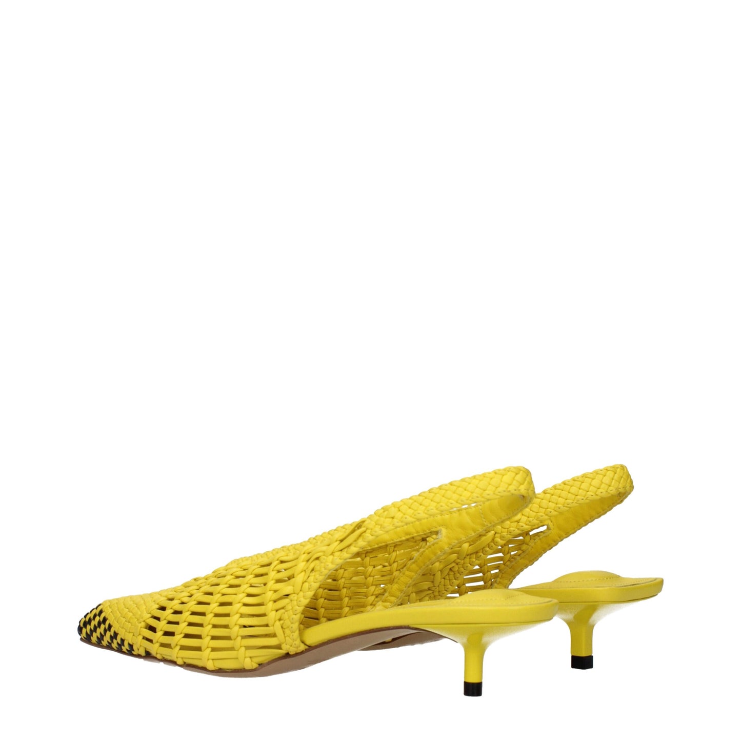 Gelbe Ledersandalen von Jacquemus