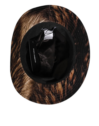Dolce &amp; Gabbana Mehrfarbiger Fedora Capello-Hut aus Baumwollmischung für Herren