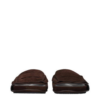 Jacquemus braune Leder-Slipper