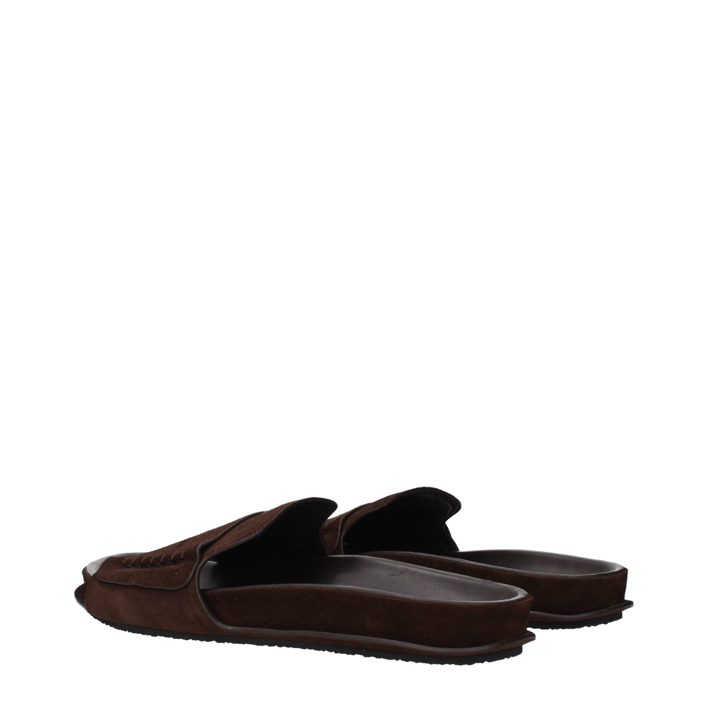 Jacquemus braune Leder-Slipper