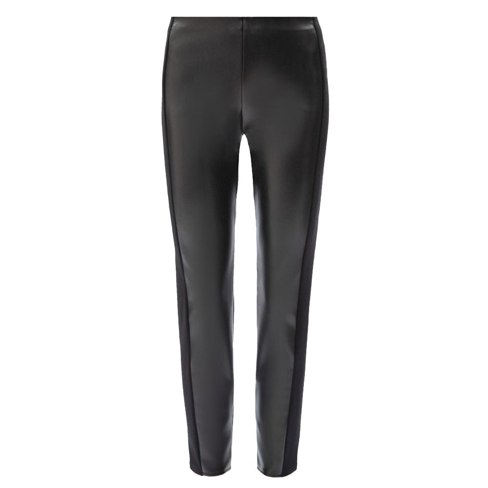 Patrizia Pepe Schwarze Polyethylen-Leggings