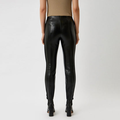 Patrizia Pepe Schwarze Polyethylen-Leggings