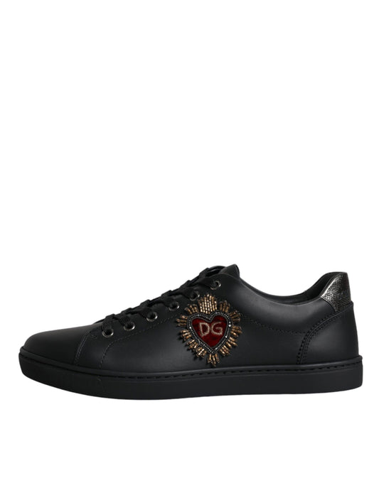 Dolce &amp; Gabbana London Sacred Heart Herren Sneakers Schwarz