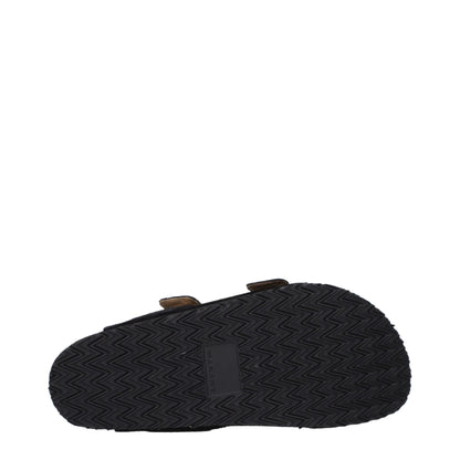 Isabel Marant Black Leather Slippers