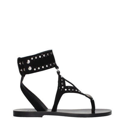 Isabel Marant – Flip-Flop-Sandalen aus schwarzem Leder