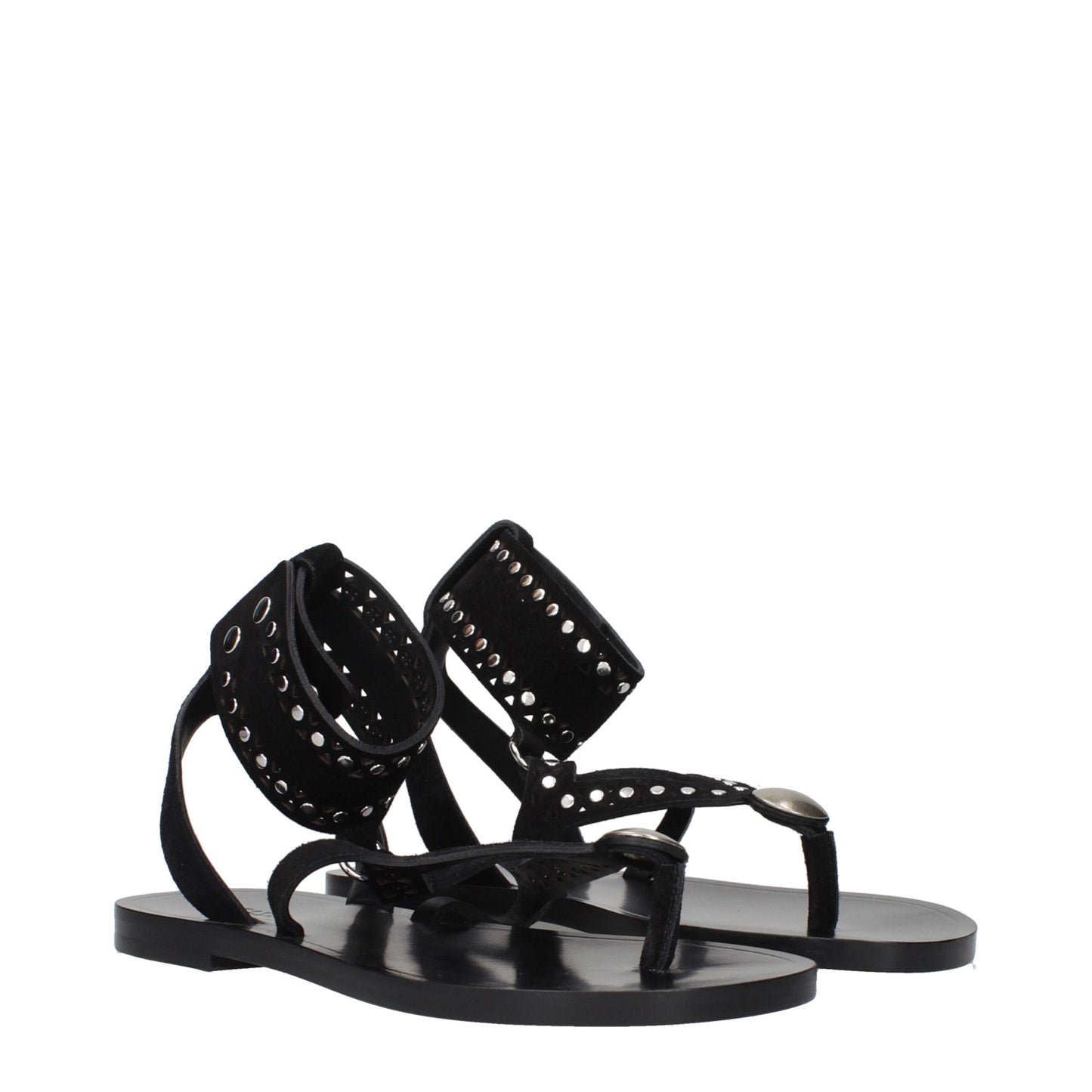 Isabel Marant – Flip-Flop-Sandalen aus schwarzem Leder