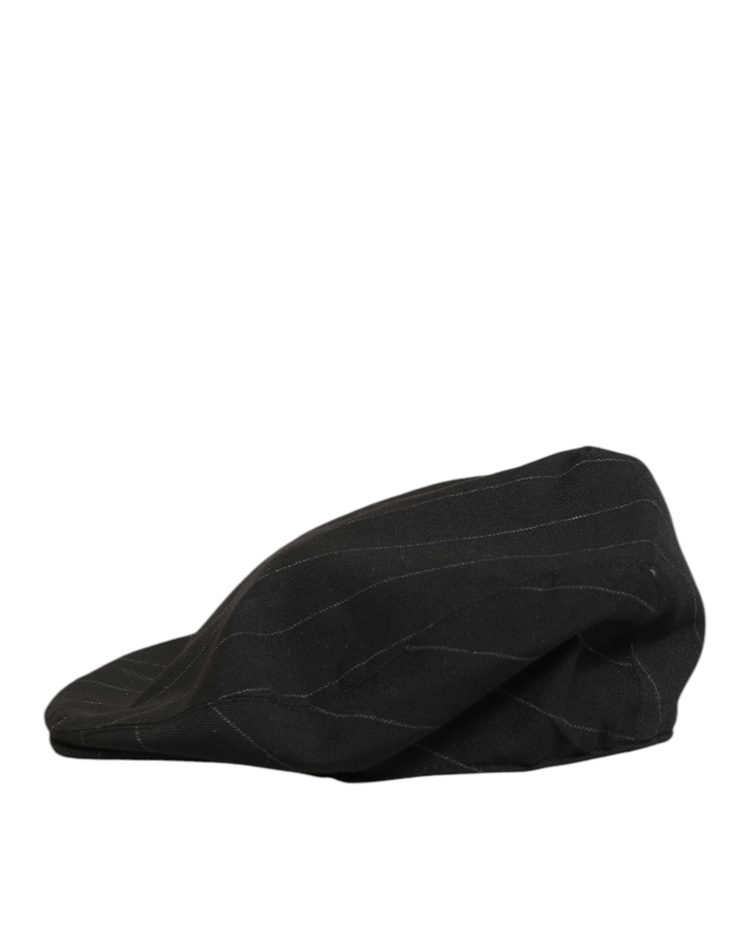 Dolce &amp; Gabbana Schwarzer Polyester-Newsboy-Hut für Herren