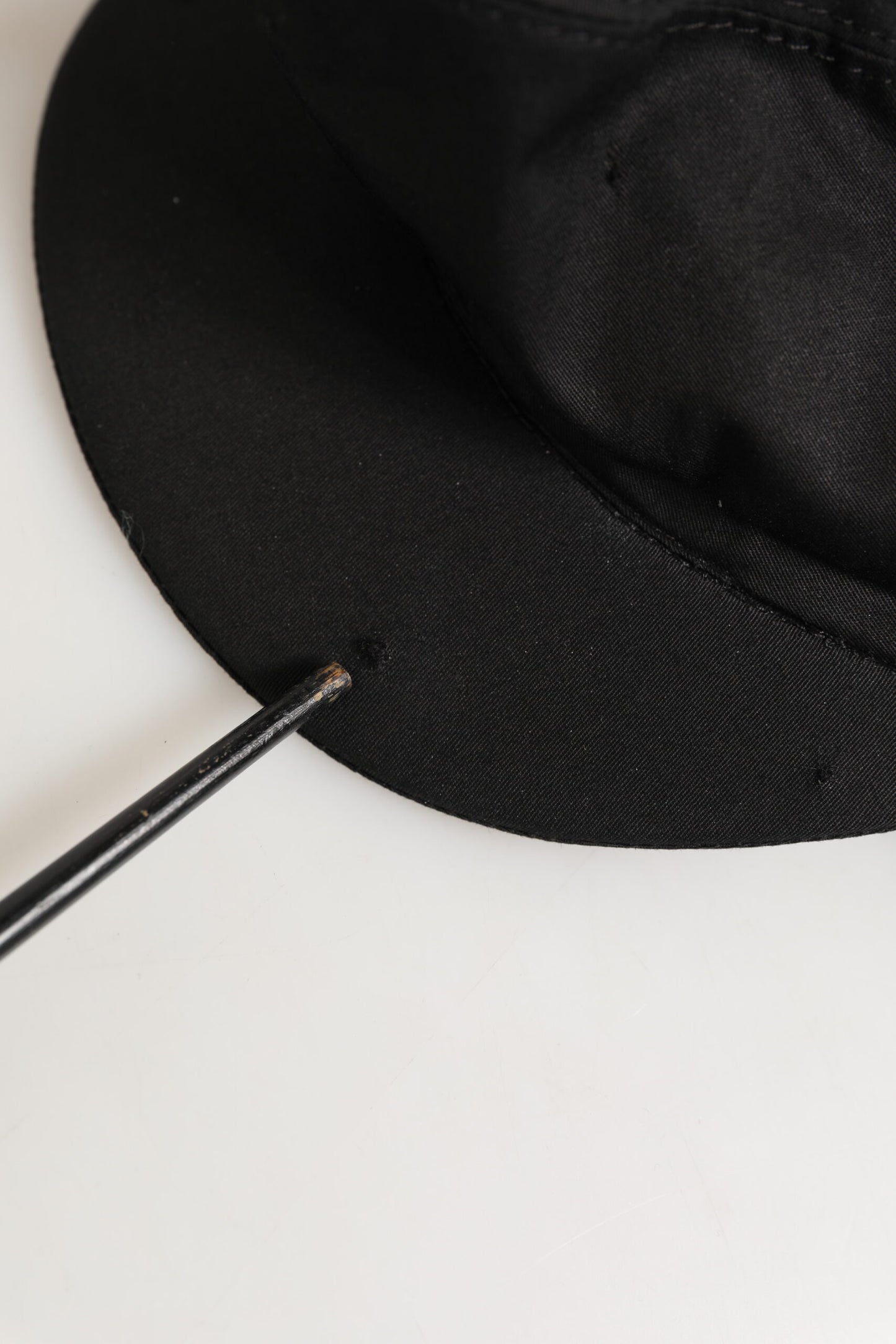 Dolce &amp; Gabbana – Schwarze Newsboy-Mütze aus Baumwollstretch