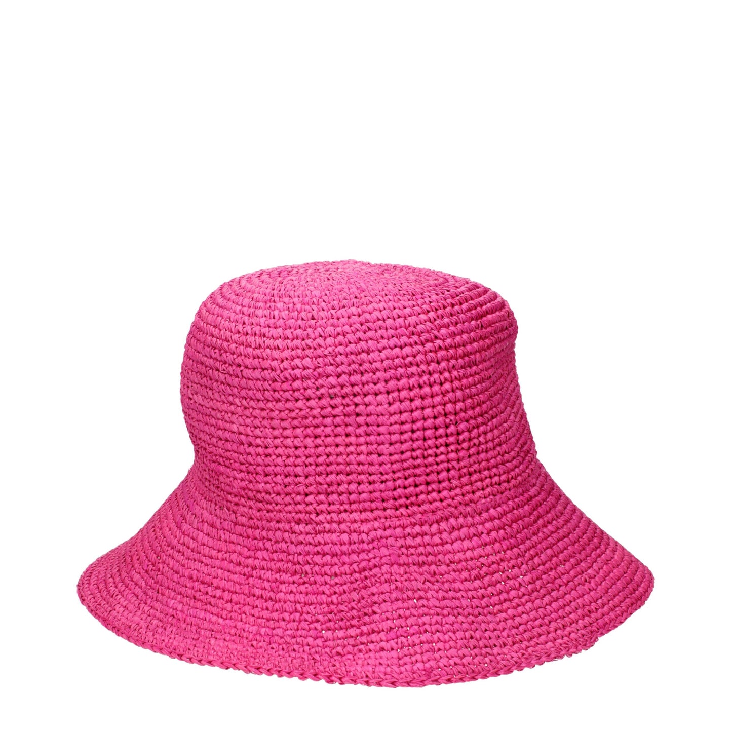 Max Mara Hut aus rosafarbenem Raffiastroh