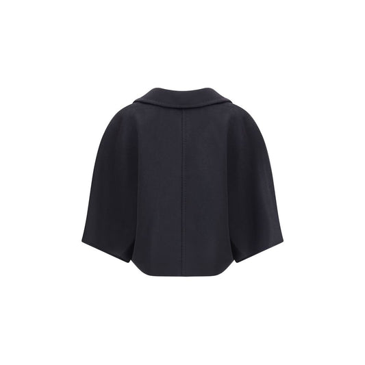Schwarzer Wollmantel von Max Mara