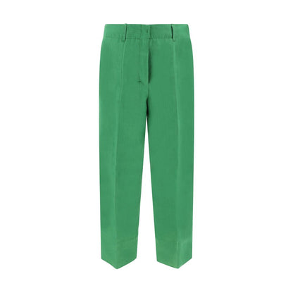 Max Mara Grüne Leinenhose für den Alltag