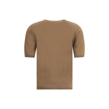 Max Mara braunes Fleece-Woll-Oberteil